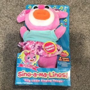 Sing-a-ma-Lings musical toy NWT Lou Lou